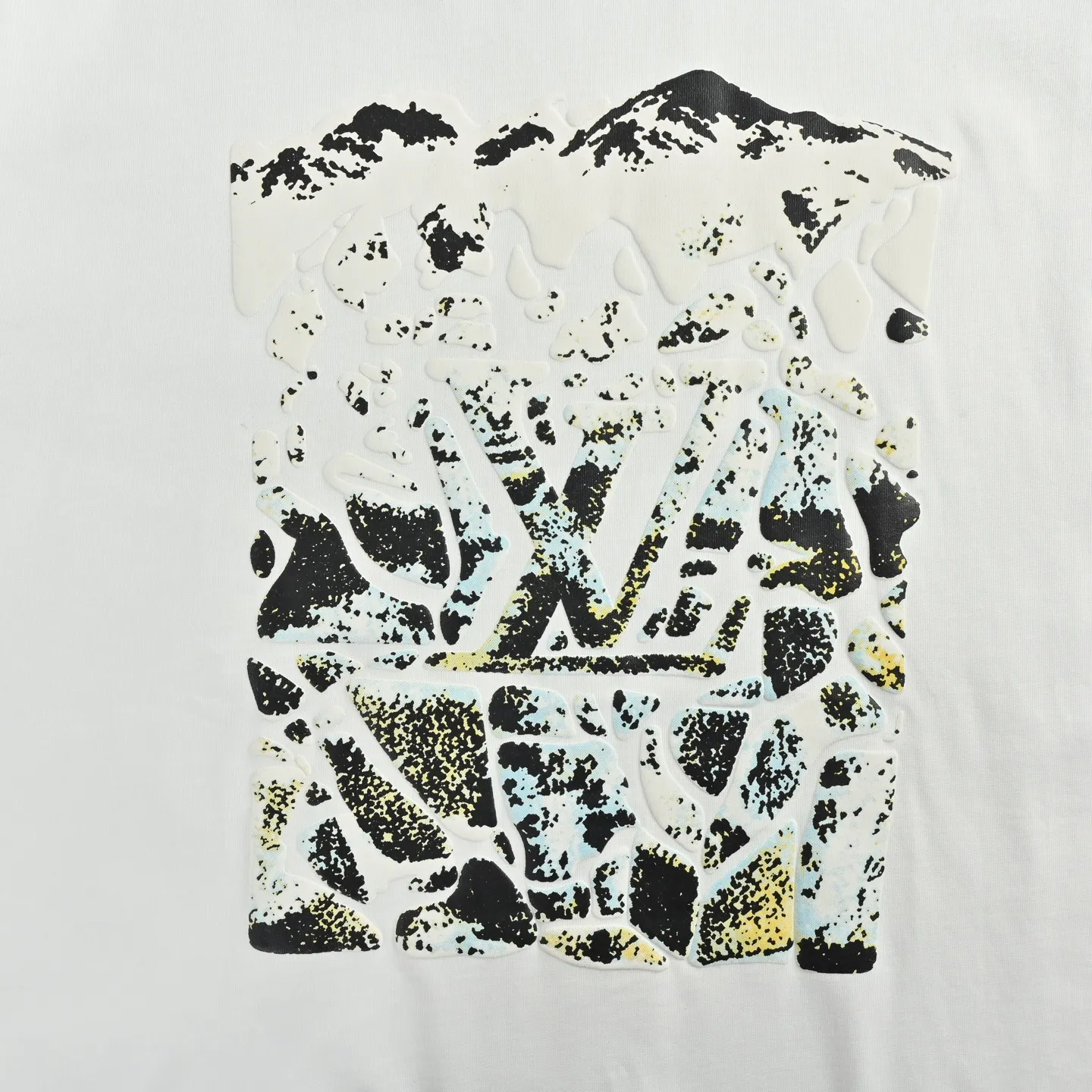 Louis Vuitton/Louis Vuitton 26ss snow mountain foam printed short sleeves